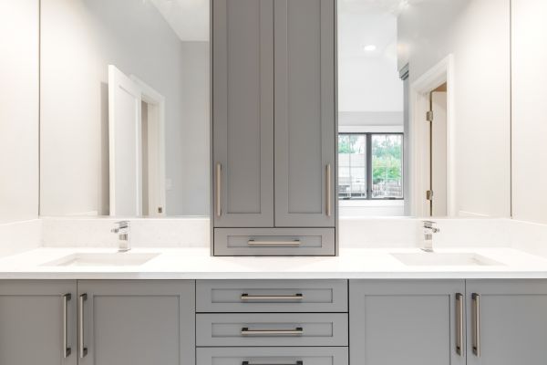 Bathroom Cabinet Refacing in Palestine